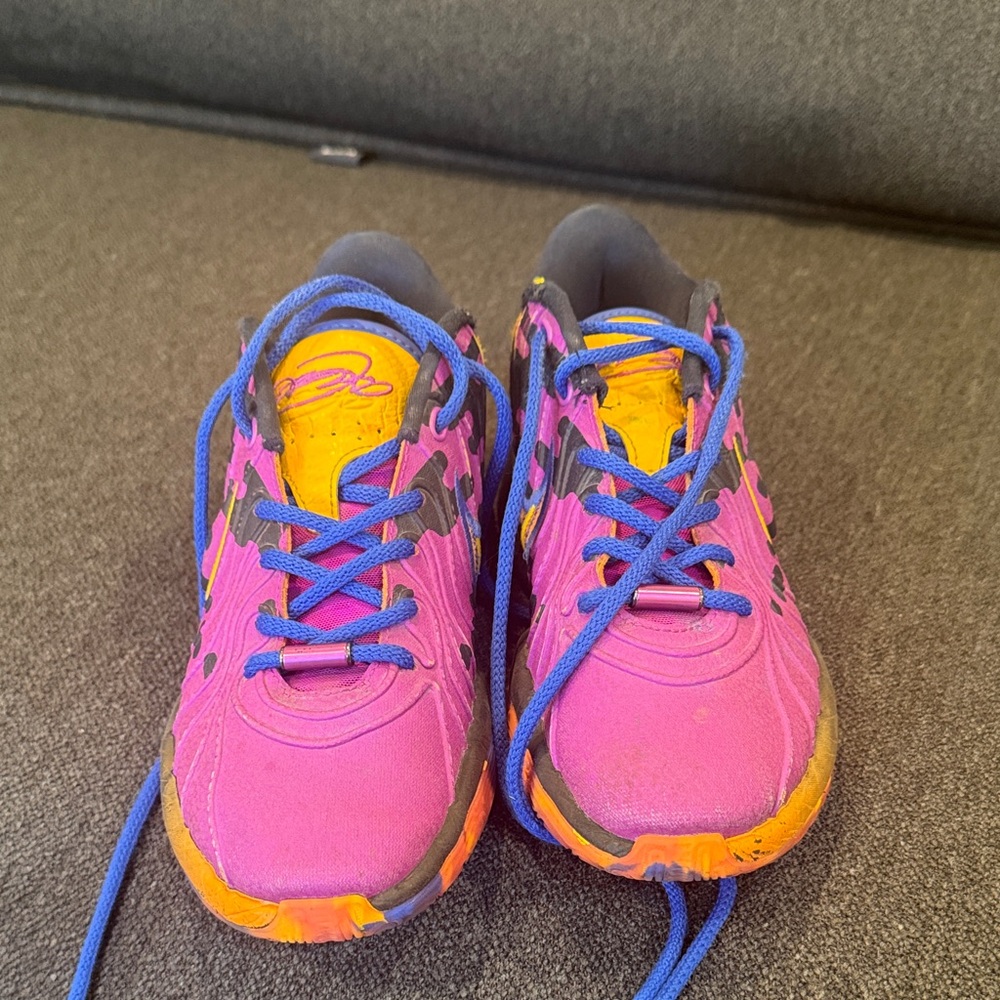 Nike Kids Sneakers in Purple and Orange with Blue Accents